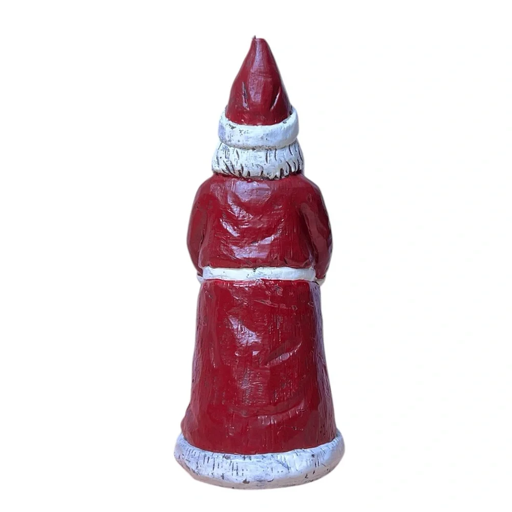 Pottery Barn Rustic Santa Claus‎ Christmas Candle 9.29″ Large Unburned Holiday